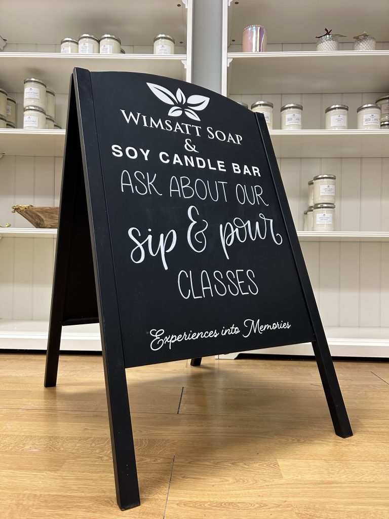Wimsatt Soap Sidewalk Sign