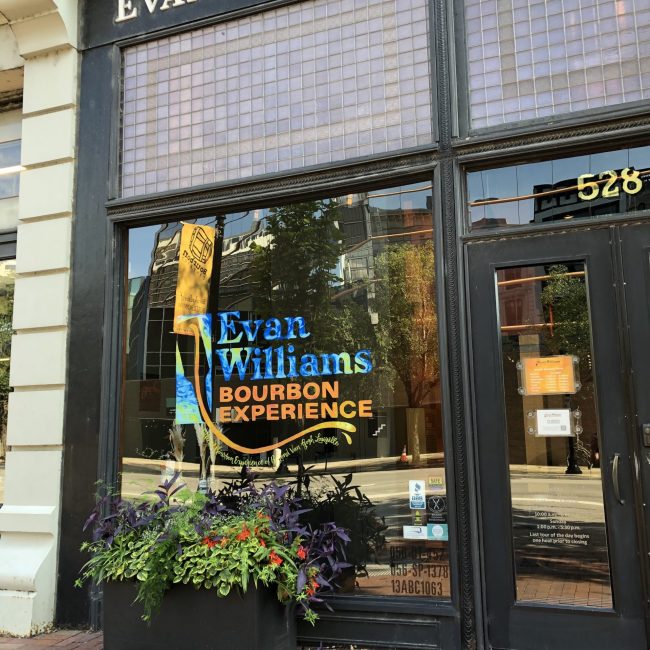 Evan Williams Van Gogh Logo Window