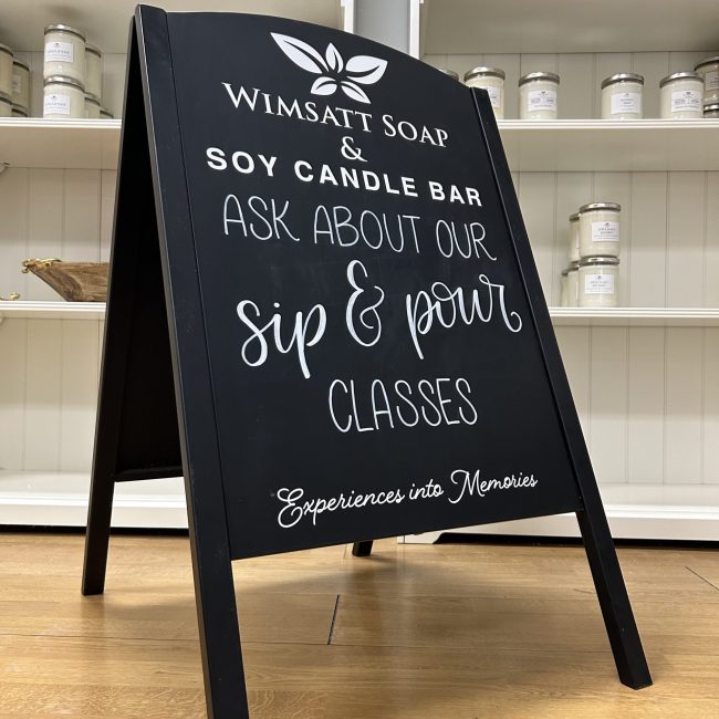 Wimsatt Soap Sidewalk Sign